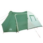 vidaXL Cort de camping cupolă pentru 6 persoane, verde, impermeabil