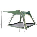 vidaXL Cort de camping, 4 persoane, verde, impermeabil, setare rapidă