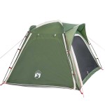 vidaXL Cort de camping, 4 persoane, verde, impermeabil, setare rapidă