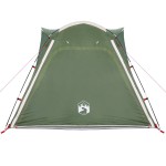 vidaXL Cort de camping, 4 persoane, verde, impermeabil, setare rapidă