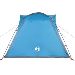 vidaXL Cort camping, 4 persoane, albastru, impermeabil, setare rapidă