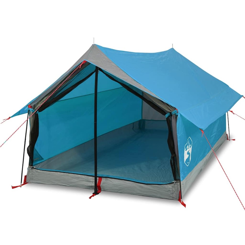 vidaXL Cort camping pentru 2 persoane, albastru, impermeabil