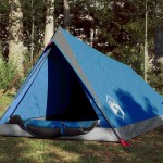 vidaXL Cort camping pentru 2 persoane, albastru, impermeabil vidaXL Cort camping pentru 2 persoane, albastru, impermeabil