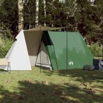 vidaXL Cort de camping pentru 3 persoane, verde, impermeabil
