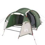 vidaXL Cort de camping pentru 3 persoane, verde, impermeabil