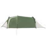 vidaXL Cort de camping pentru 3 persoane, verde, impermeabil