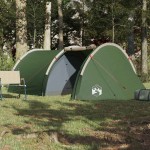 vidaXL Cort de camping tunel pentru 4 persoane, verde, impermeabil vidaXL Cort de camping tunel pentru 4 persoane, verde, impermeabil