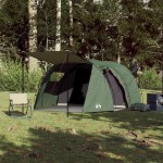 vidaXL Cort de camping tunel pentru 4 persoane, verde, impermeabil vidaXL Cort de camping tunel pentru 4 persoane, verde, impermeabil