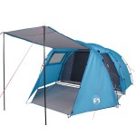 vidaXL Cort de camping tunel pentru 4 persoane, albastru, impermeabil vidaXL Cort de camping tunel pentru 4 persoane, albastru, impermeabil