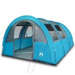 vidaXL Cort de camping tunel pentru 4 persoane, albastru, impermeabil vidaXL Cort de camping tunel pentru 4 persoane, albastru, impermeabil