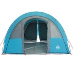 vidaXL Cort de camping tunel pentru 4 persoane, albastru, impermeabil vidaXL Cort de camping tunel pentru 4 persoane, albastru, impermeabil