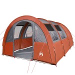 vidaXL Cort de camping tunel 4 persoane, gri/portocaliu, impermeabil vidaXL Cort de camping tunel 4 persoane, gri/portocaliu, impermeabil