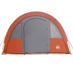 vidaXL Cort de camping tunel 4 persoane, gri/portocaliu, impermeabil vidaXL Cort de camping tunel 4 persoane, gri/portocaliu, impermeabil