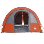 vidaXL Cort de camping tunel 4 persoane, gri/portocaliu, impermeabil vidaXL Cort de camping tunel 4 persoane, gri/portocaliu, impermeabil
