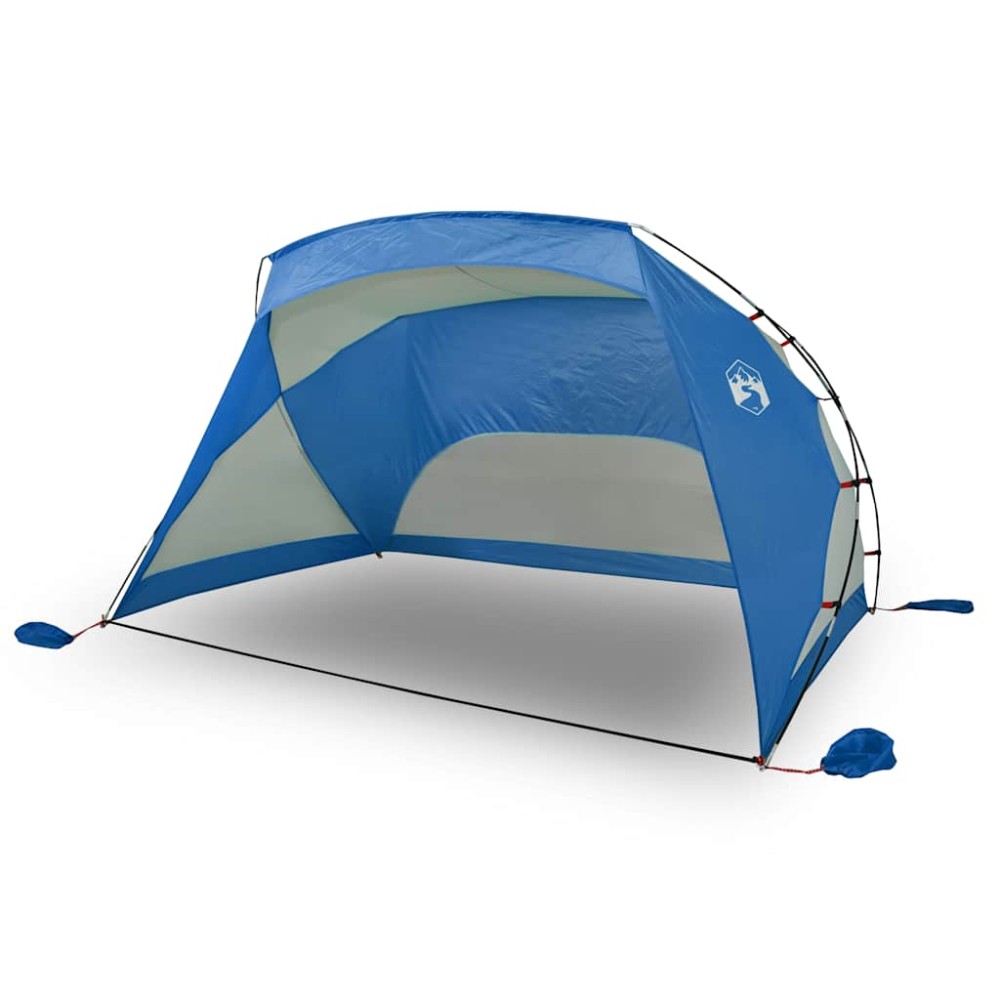 vidaXL Cort de plajă albastru azur, 274x178x170/148 cm, poliester 185T