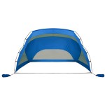 vidaXL Cort de plajă albastru azur, 274x178x170/148 cm, poliester 185T