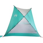 vidaXL Cort de plajă, verde marin, 274x178x170/148 cm, poliester 185T