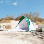 vidaXL Cort de plajă, verde marin, 268x223x125 cm, poliester 185T