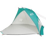 vidaXL Cort de plajă, verde marin, 268x223x125 cm, poliester 185T