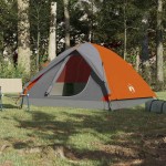 vidaXL Cort de camping cupolă 3 persoane, portocaliu, impermeabil vidaXL Cort de camping cupolă 3 persoane, portocaliu, impermeabil