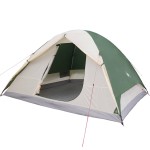 vidaXL Cort de camping cupolă 6 persoane, verde, impermeabil