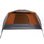 vidaXL Cort de camping cu verandă 4 persoane, portocaliu, impermeabil vidaXL Cort de camping cu verandă 4 persoane, portocaliu, impermeabil