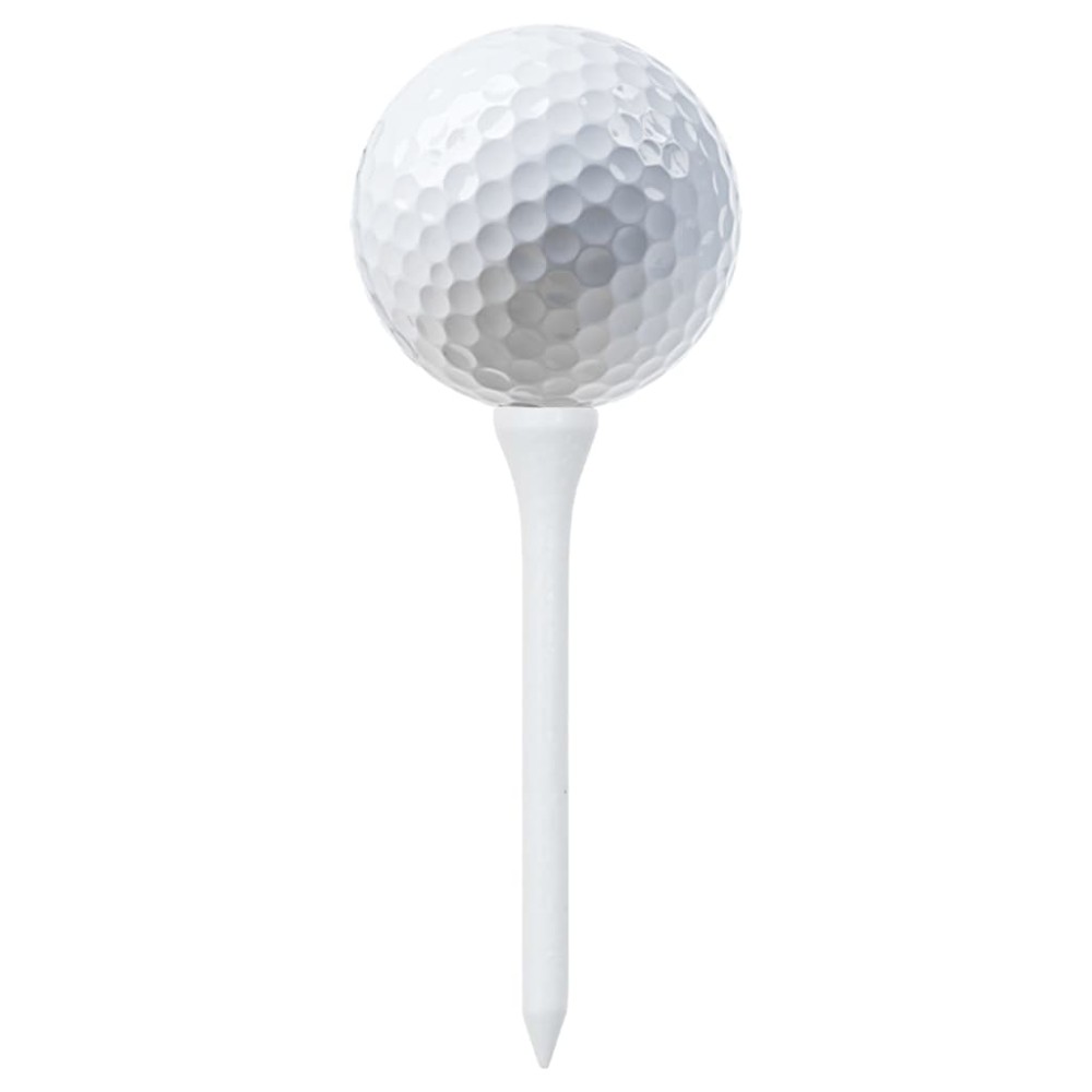 vidaXL Teuri de golf, 1000 buc., alb, 83 mm, bambus
