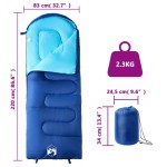 vidaXL Sac de dormit pentru adulți de camping, 3-4 anotimpuri vidaXL Sac de dormit pentru adulți de camping, 3-4 anotimpuri