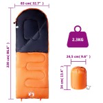 vidaXL Sac de dormit pentru adulți de camping, 3-4 anotimpuri vidaXL Sac de dormit pentru adulți de camping, 3-4 anotimpuri