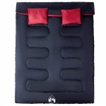 vidaXL Sac de dormit dublu cu perne de camping, adulți, 3-4 anotimpuri