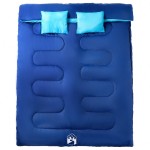 vidaXL Sac de dormit dublu cu perne de camping, adulți, 3-4 anotimpuri vidaXL Sac de dormit dublu cu perne de camping, adulți, 3-4 anotimpuri