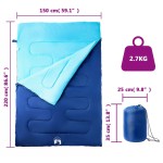 vidaXL Sac de dormit dublu cu perne de camping, adulți, 3-4 anotimpuri vidaXL Sac de dormit dublu cu perne de camping, adulți, 3-4 anotimpuri