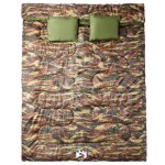 vidaXL Sac de dormit dublu cu perne de camping, adulți, 3-4 anotimpuri vidaXL Sac de dormit dublu cu perne de camping, adulți, 3-4 anotimpuri