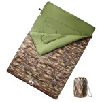 vidaXL Sac de dormit dublu cu perne de camping, adulți, 3-4 anotimpuri vidaXL Sac de dormit dublu cu perne de camping, adulți, 3-4 anotimpuri