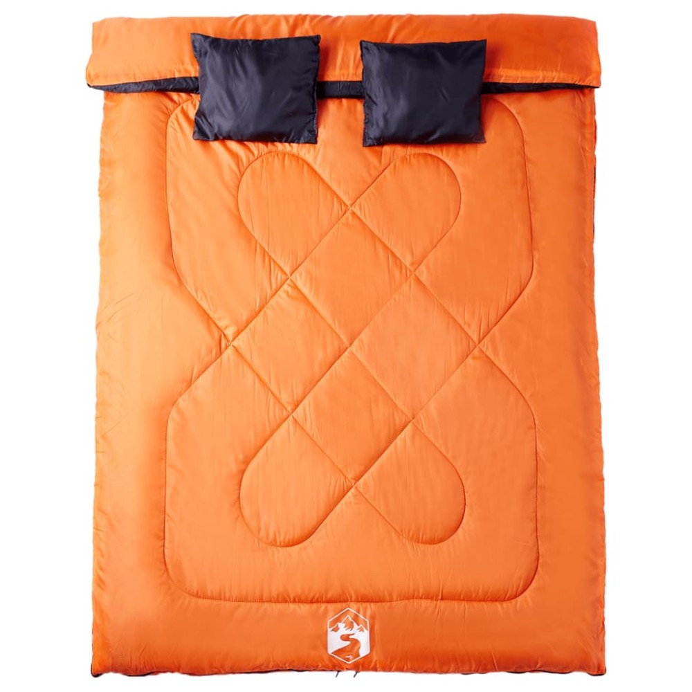 vidaXL Sac de dormit dublu cu perne de camping, adulți, 3-4 anotimpuri