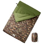 vidaXL Sac de dormit dublu cu perne de camping, adulți, 3-4 anotimpuri vidaXL Sac de dormit dublu cu perne de camping, adulți, 3-4 anotimpuri