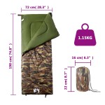 vidaXL Sac de dormit pentru adulți de camping, 3 anotimpuri vidaXL Sac de dormit pentru adulți de camping, 3 anotimpuri
