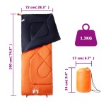 vidaXL Sac de dormit pentru adulți de camping, 3 anotimpuri vidaXL Sac de dormit pentru adulți de camping, 3 anotimpuri