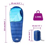 vidaXL Sac de dormit tip mumie pentru adulți de camping, 3 anotimpuri vidaXL Sac de dormit tip mumie pentru adulți de camping, 3 anotimpuri