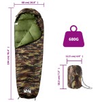 vidaXL Sac de dormit tip mumie pentru adulți de camping, 3 anotimpuri vidaXL Sac de dormit tip mumie pentru adulți de camping, 3 anotimpuri