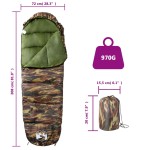vidaXL Sac de dormit tip mumie pentru adulți de camping, 3 anotimpuri vidaXL Sac de dormit tip mumie pentru adulți de camping, 3 anotimpuri