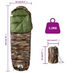 vidaXL Sac de dormit tip mumie pentru adulți de camping, 3 anotimpuri vidaXL Sac de dormit tip mumie pentru adulți de camping, 3 anotimpuri