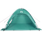 vidaXL Cort de plajă, verde marin, impermeabil