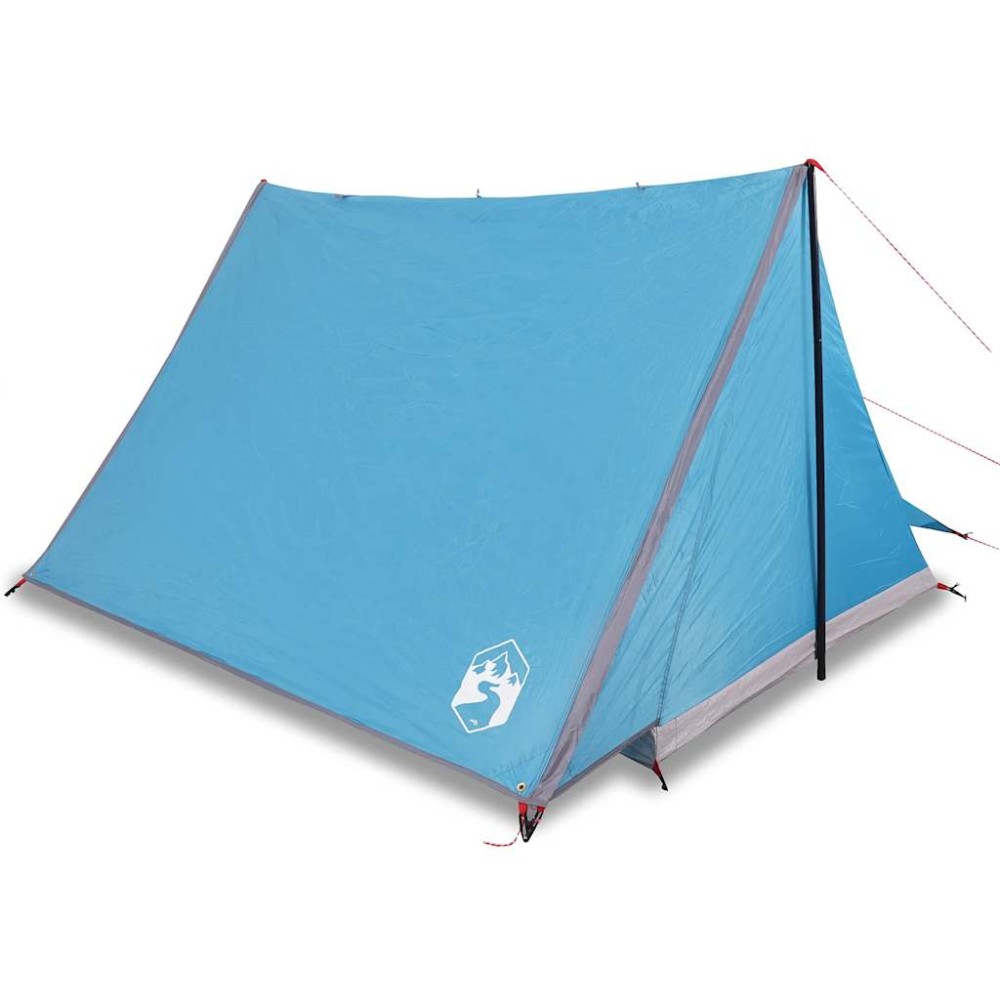 vidaXL Cort camping pentru 2 persoane, albastru, impermeabil