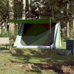 vidaXL Cort de camping pentru 2 persoane, verde, impermeabil