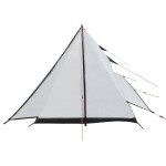 vidaXL Cort camping, 2 persoane, alb, țesătură opacă, impermeabil vidaXL Cort camping, 2 persoane, alb, țesătură opacă, impermeabil