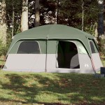 vidaXL Cort de familie pentru 8 persoane, verde, impermeabil vidaXL Cort de familie pentru 8 persoane, verde, impermeabil