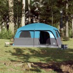 vidaXL Cort de familie pentru 8 persoane, albastru, impermeabil vidaXL Cort de familie pentru 8 persoane, albastru, impermeabil