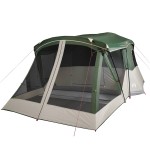 vidaXL Cort de camping cu verandă 4 persoane, verde, impermeabil