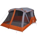 vidaXL Cort de camping cu verandă 4 persoane, portocaliu, impermeabil vidaXL Cort de camping cu verandă 4 persoane, portocaliu, impermeabil